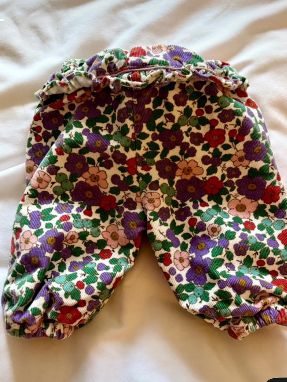 ISO Baby boden floral corduroy pants